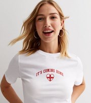 New Look White Heart England Logo T-Shirt